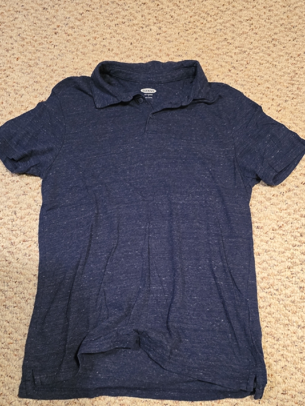 Old Navy Men's Navy Heather Polo - Short Sleeve